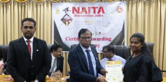 NAITAவின் கற்கை நெறியினை பூர்த்திசெய்த 191 மாணவர்களுக்கு சான்றிதழ்கள் வழங்கிவைப்பு